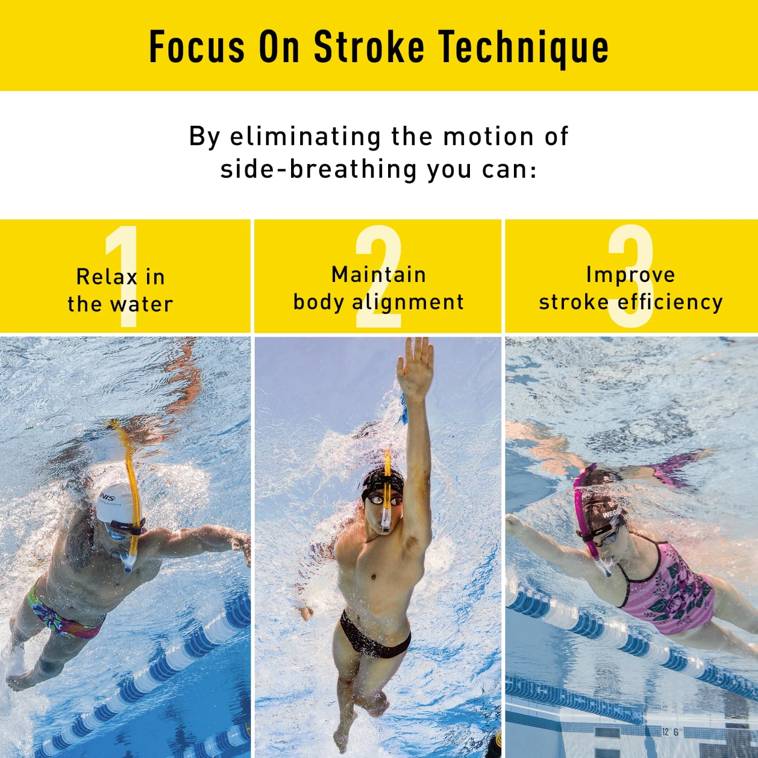 FINIS® Original Swimmer's Snorkel | First Ever Center-mount Snorkel 7 FINIS® Original Swimmer's Snorkel | First Ever Center-mount Snorkel