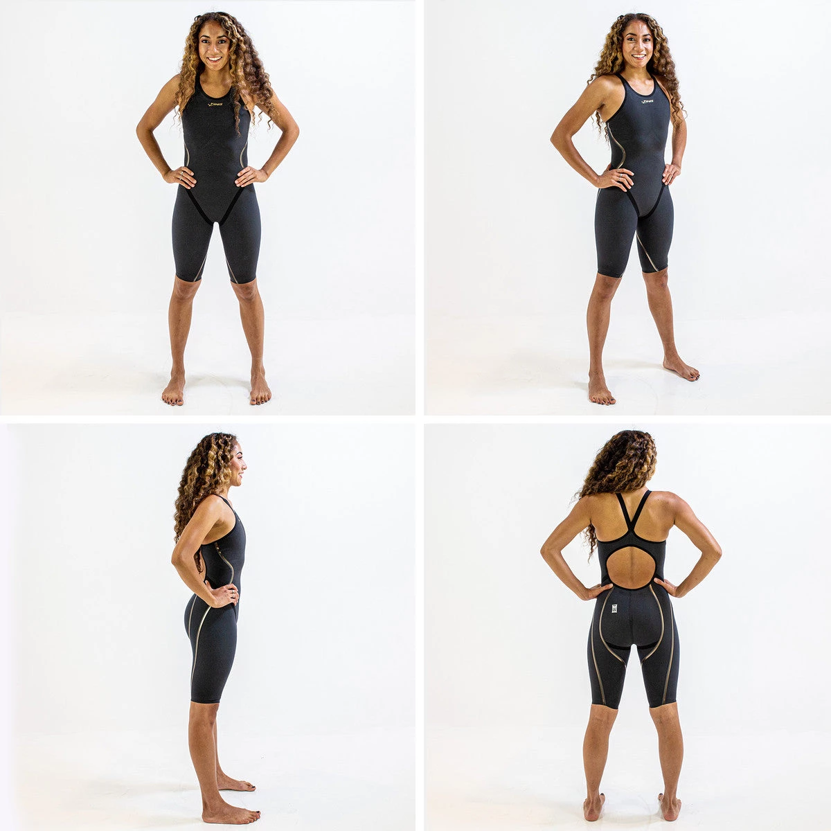 FINIS® Rival 2.0 Open Back Kneeskin | Elite Technical Racing Suit (Black) 10 FINIS® Rival 2.0 Open Back Kneeskin | Elite Technical Racing Suit (Black)