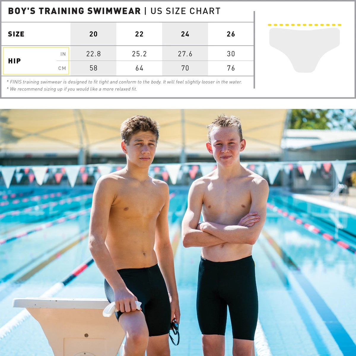 FINIS® Boys Swimwear Youth Black Brief | Durable Training And Competition Swimwear 4 FINIS® Boys Swimwear Youth Black Brief | Durable Training And Competition Swimwear