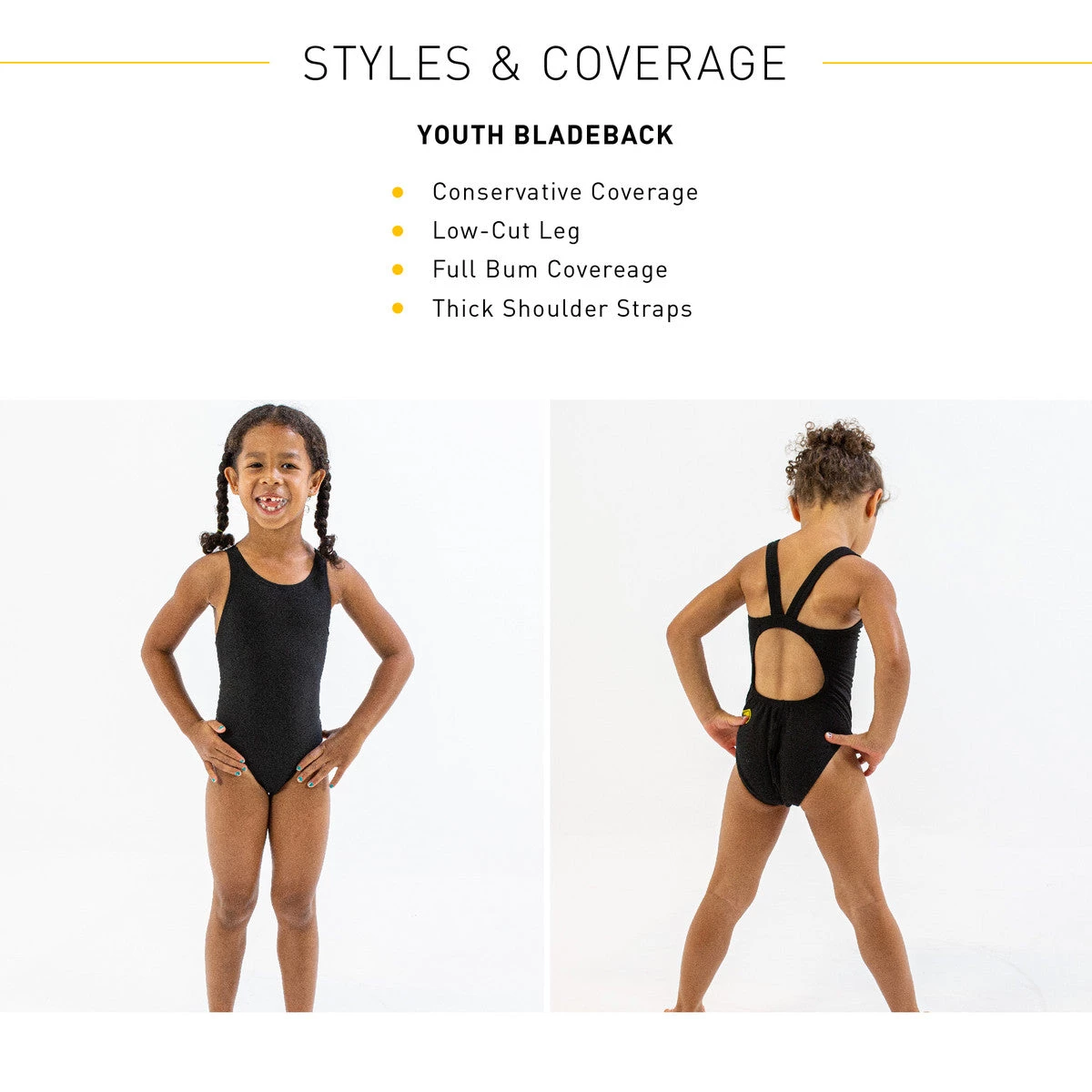 FINIS® YOUTH BLACK BLADEBACK | DURABLE TRAINING AND COMPETITION SWIMWEAR 5 FINIS® YOUTH BLACK BLADEBACK | DURABLE TRAINING AND COMPETITION SWIMWEAR