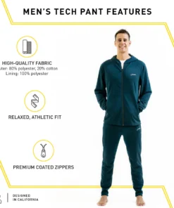 FINIS® Tech Pant Mens | Jogger-Style Pants (Navy) Apparel 8 FINIS® Tech Pant Mens | Jogger-Style Pants (Navy) Apparel