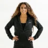FINIS® Apparel Tech Jacket Womens | Full-Zip Hoodie (Black)