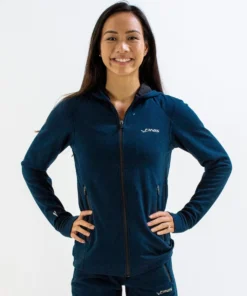 FINISĀ® Tech Jacket Womens | Full-Zip Hoodie (Navy)