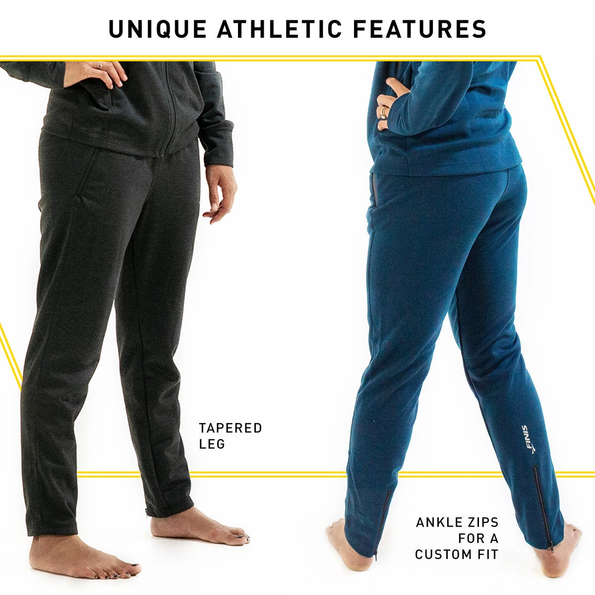 FINIS® Apparel Tech Pant Womens | Jogger-Style Pants (Black) 6 FINIS® Apparel Tech Pant Womens | Jogger-Style Pants (Black)