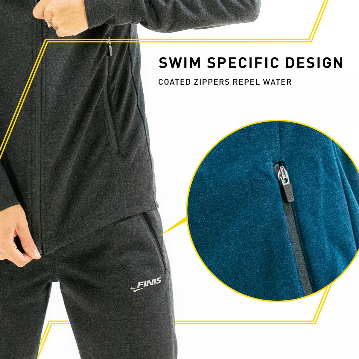 FINIS® Apparel Tech Pant Womens | Jogger-Style Pants (Black) 7 FINIS® Apparel Tech Pant Womens | Jogger-Style Pants (Black)