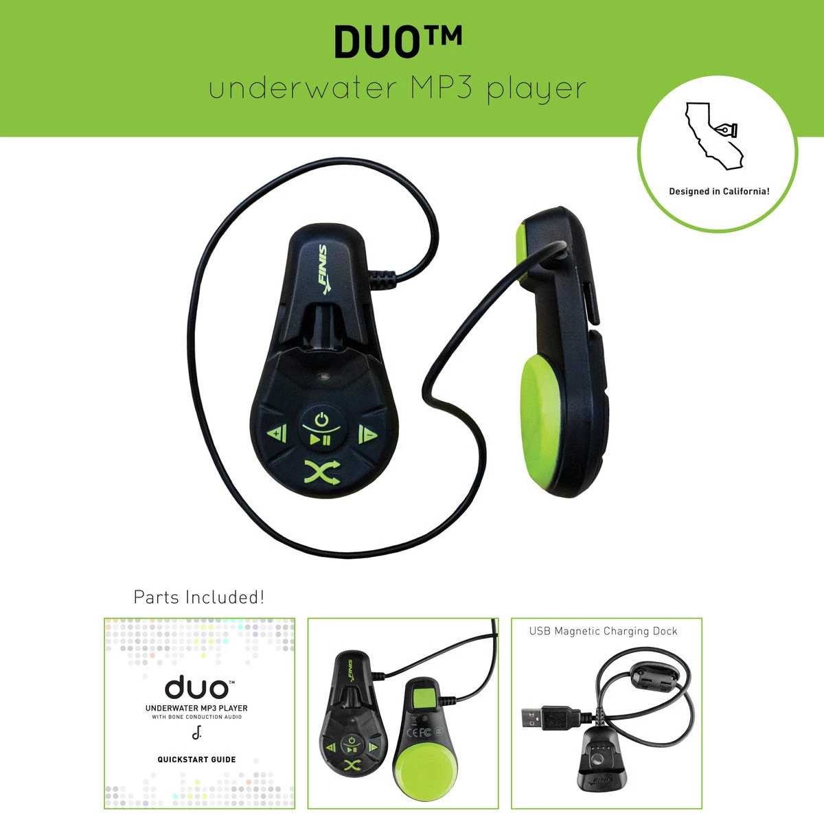 FINIS® Duo™ | Underwater Bone Conduction MP3 Player 8 FINIS® Duo™ | Underwater Bone Conduction MP3 Player