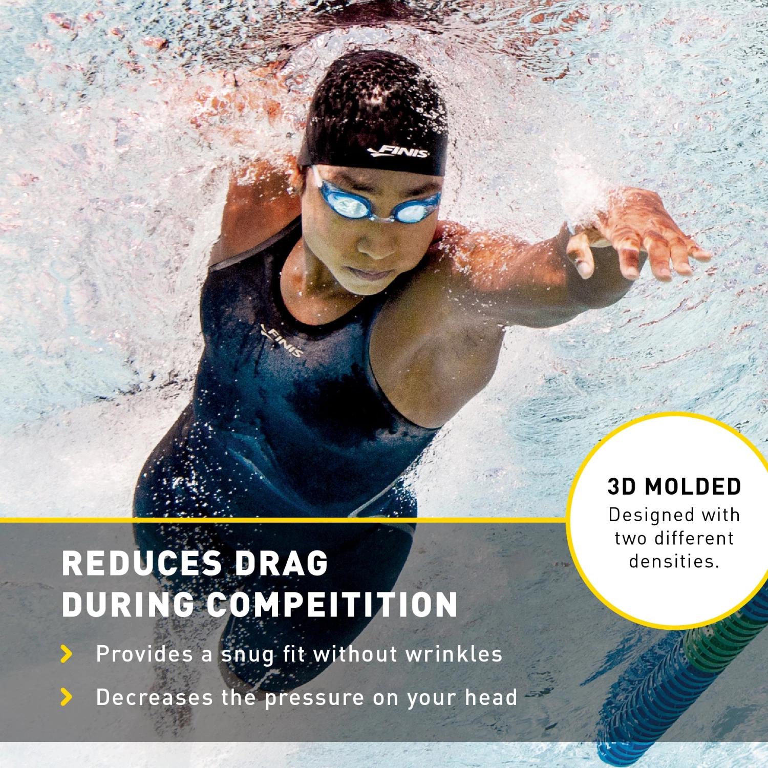 FINIS® 3D Dome Cap | Competitive Dome Swim Cap Swim Fast⚡ 5 FINIS® 3D Dome Cap | Competitive Dome Swim Cap Swim Fast⚡