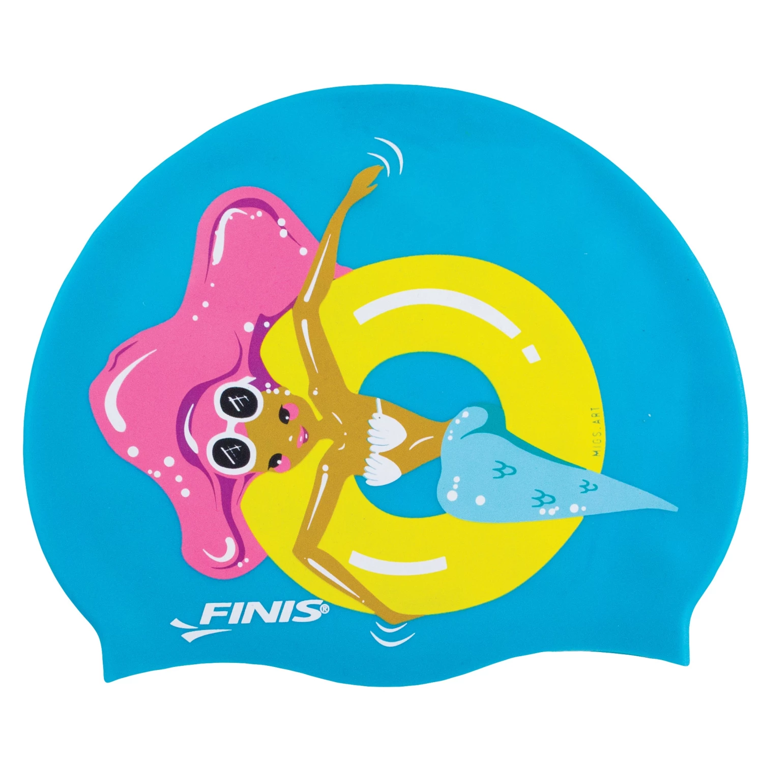 FINIS® Floaty | Mermaid Silicone Swim Cap Swim Caps 1 FINIS® Floaty | Mermaid Silicone Swim Cap Swim Caps