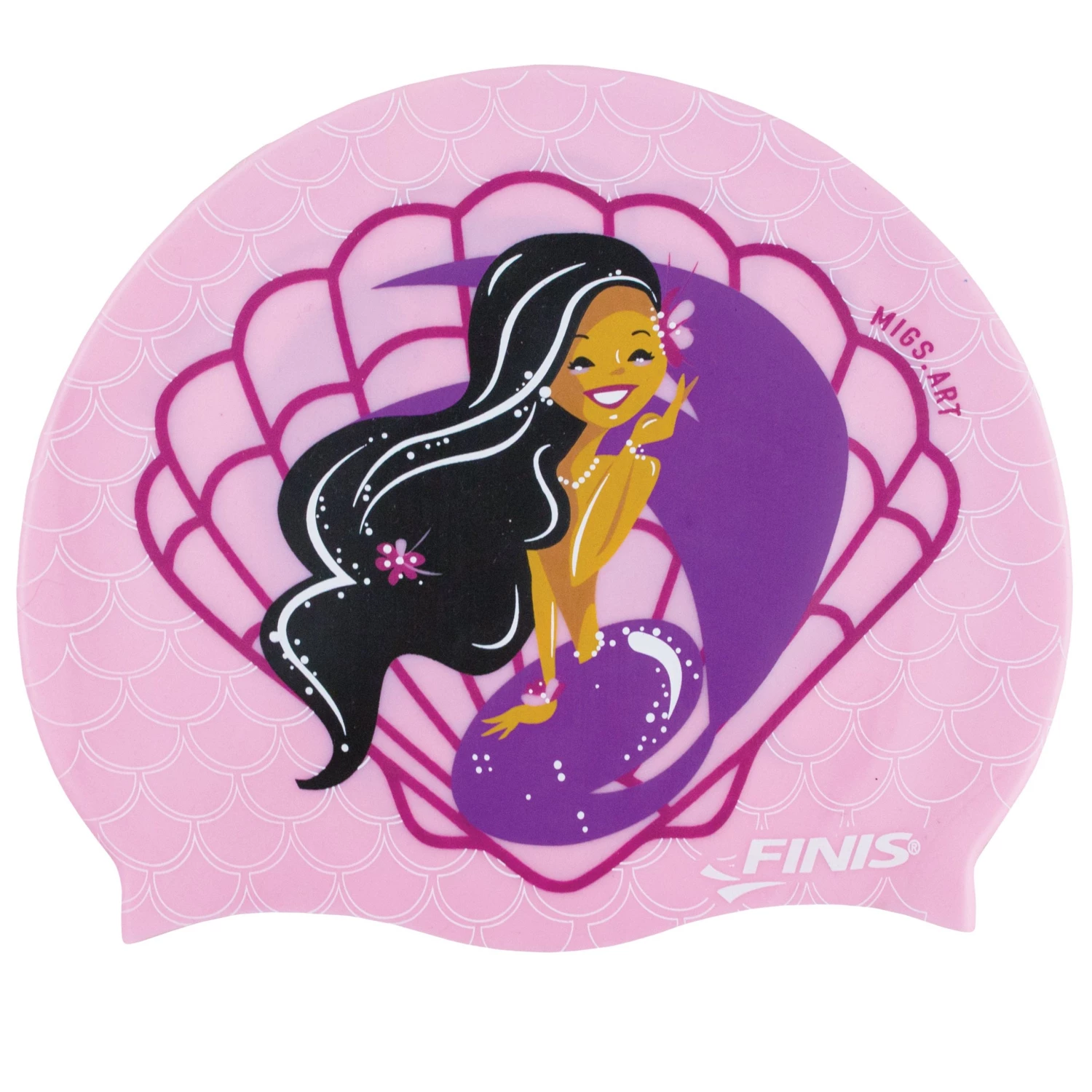 FINIS® Swim Caps Sea Shell | Mermaid Silicone Swim Cap 1 FINIS® Swim Caps Sea Shell | Mermaid Silicone Swim Cap