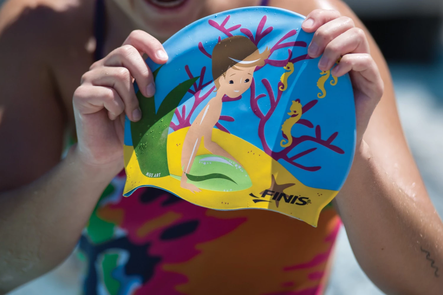 FINIS® Merman | Mermaid Silicone Swim Cap 2 FINIS® Merman | Mermaid Silicone Swim Cap