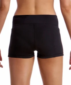 Funkita Women Swimwear STILL BLACK | LADIES SWIM BOY LEG BRIEF