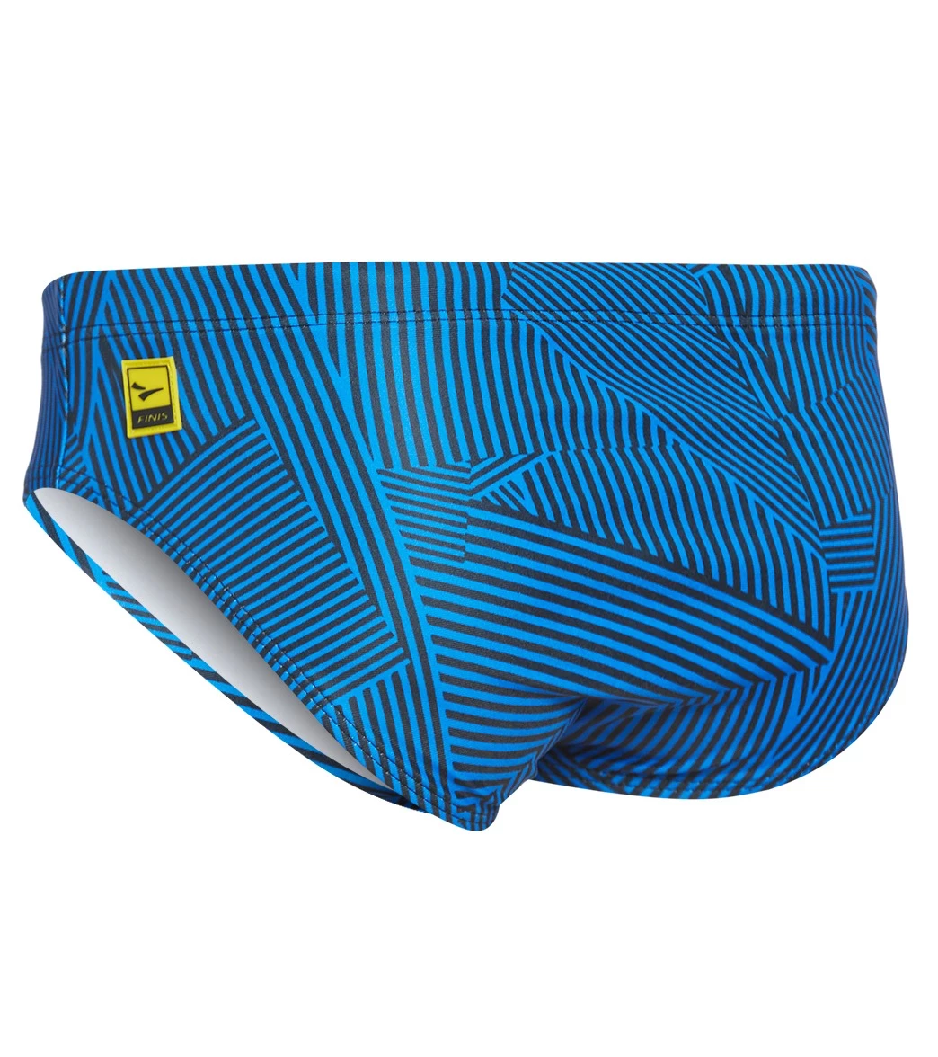 FINIS® Men Swimwear Maze Blue Brief | Durable Training And Competition Swimwear 4 FINIS® Men Swimwear Maze Blue Brief | Durable Training And Competition Swimwear