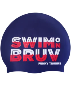 Funky Trunks Swim On Bruv | Silicone Swimming Caps