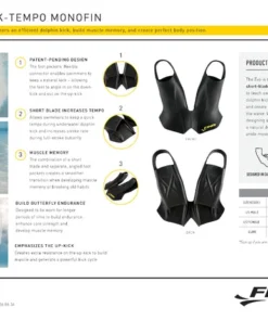FINIS® Evo Monofin (BLACK - LIMITED EDITION) | Quick-Tempo Monofin 19 FINIS® Evo Monofin (BLACK - LIMITED EDITION) | Quick-Tempo Monofin