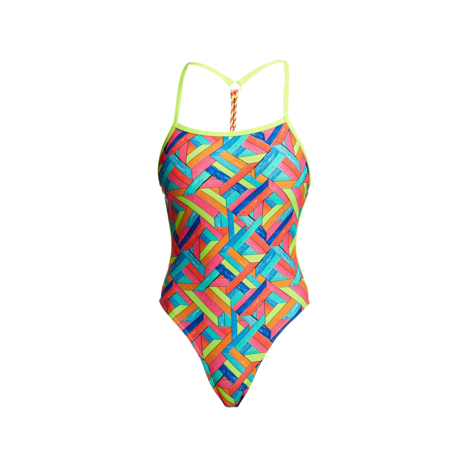 Funkita Women Swimwear PANEL POP | LADIES TWISTED ONE PIECE 1 Funkita Women Swimwear PANEL POP | LADIES TWISTED ONE PIECE