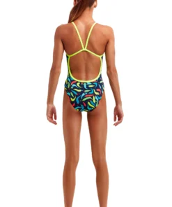 Funkita Girls Swimwear Chilli Boss | Girls Eco Single Strap One Piece