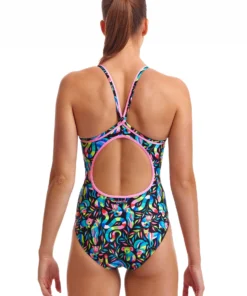 Funkita Women Swimwear Night Life | Ladies Diamond Back One Piece