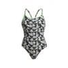Funkita Women Swimwear PANDADDY | LADIES ECO DIAMOND BACK ONE PIECE