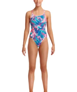 Funkita Women Swimwear Trop Fest | Ladies Eco Diamond Back One Piece 12 Funkita Women Swimwear Trop Fest | Ladies Eco Diamond Back One Piece
