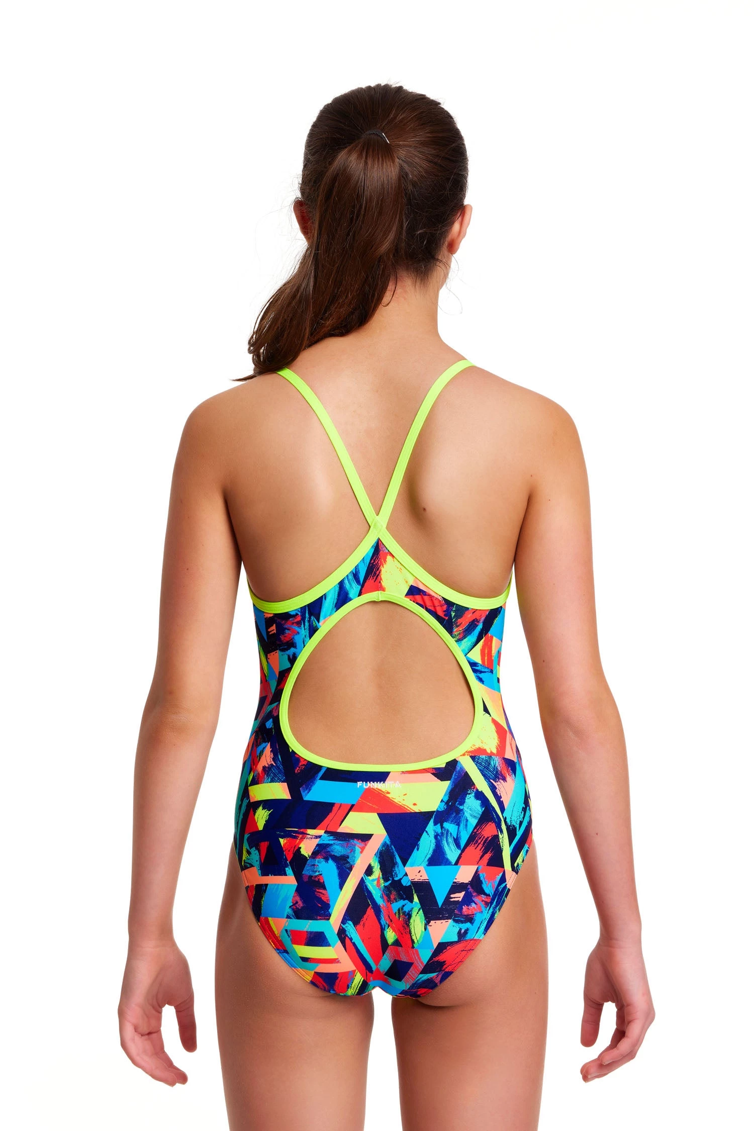 Funkita Girls Swimwear Blocked Bars | Girls Diamond Back One Piece 2 Funkita Girls Swimwear Blocked Bars | Girls Diamond Back One Piece