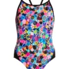 Funkita Girls Swimwear HANDSOME RANSOM | GIRLS DIAMOND BACK ONE PIECE