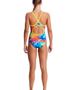 FUNKITA Girls Swimwear LAYER CAKE | GIRLS DIAMOND BACK ONE PIECE
