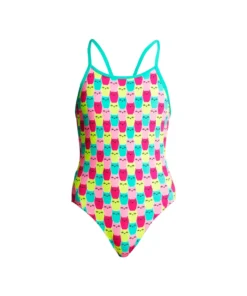 swimshop2u, Online Shop 18 Funkita Girls Swimwear MINTY MITTENS | GIRLS DIAMOND BACK ONE PIECE
