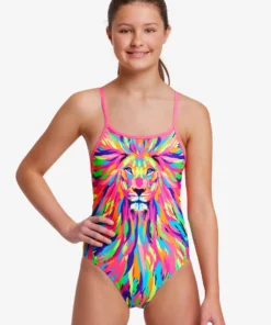 Funkita Girls Swimwear Pride Power | Girls Diamond Back One Piece