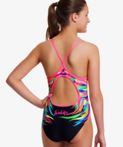 Funkita Girls Swimwear Pride Power | Girls Diamond Back One Piece