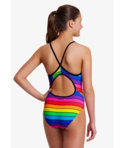Funkita Rainbow Racer | Girls Diamond Back One Piece Girls Swimwear