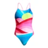 Funkita Girls Swimwear Summit Sunset | Girls Diamond Back One Piece