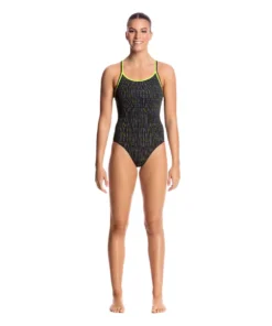 Funkita Women Swimwear BINARY BABE | LADIES DIAMOND BACK ONE PIECE