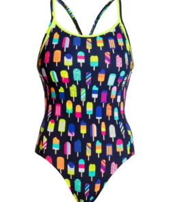 Funkita Women Swimwear FROSTY FRUITS | LADIES DIAMOND BACK ONE PIECE