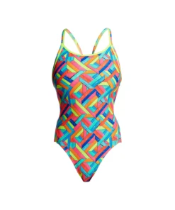 Funkita Women Swimwear PANEL POP | LADIES DIAMOND BACK ONE PIECE