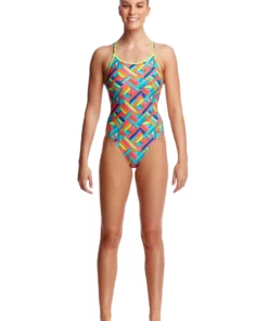 Funkita Women Swimwear PANEL POP | LADIES DIAMOND BACK ONE PIECE