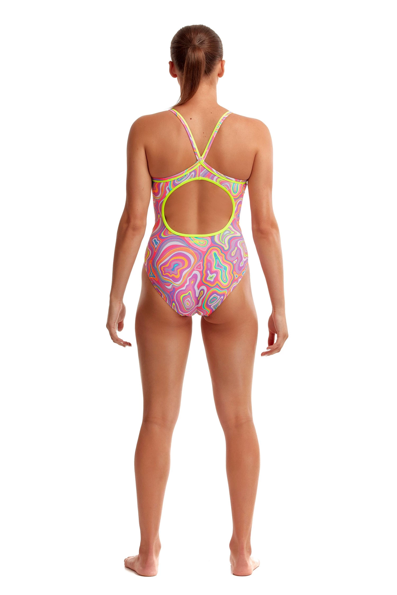 Funkita Women Swimwear Sugar Highs | Ladies Diamond Back One Piece 2 Funkita Women Swimwear Sugar Highs | Ladies Diamond Back One Piece