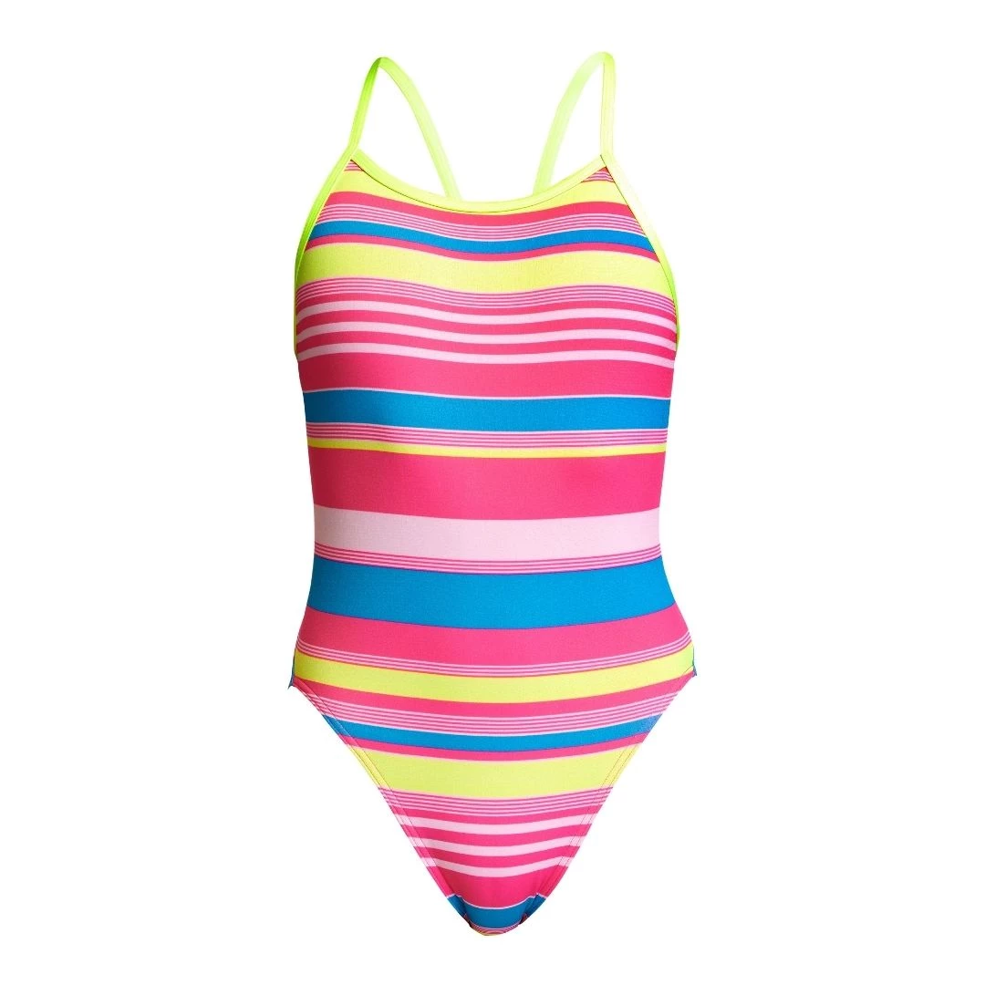 Funkita Girls Swimwear Barbie Blue | Girls Single Strap One Piece 1 Funkita Girls Swimwear Barbie Blue | Girls Single Strap One Piece