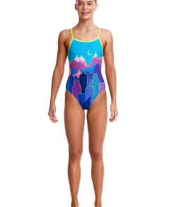 Funkita Girls Swimwear METROPOLIS | GIRLS SINGLE STRAP ONE PIECE