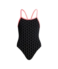 swimshop2u, Online Shop 12 Funkita Girls Swimwear NIGHT CAT | GIRLS SINGLE STRAP ONE PIECE
