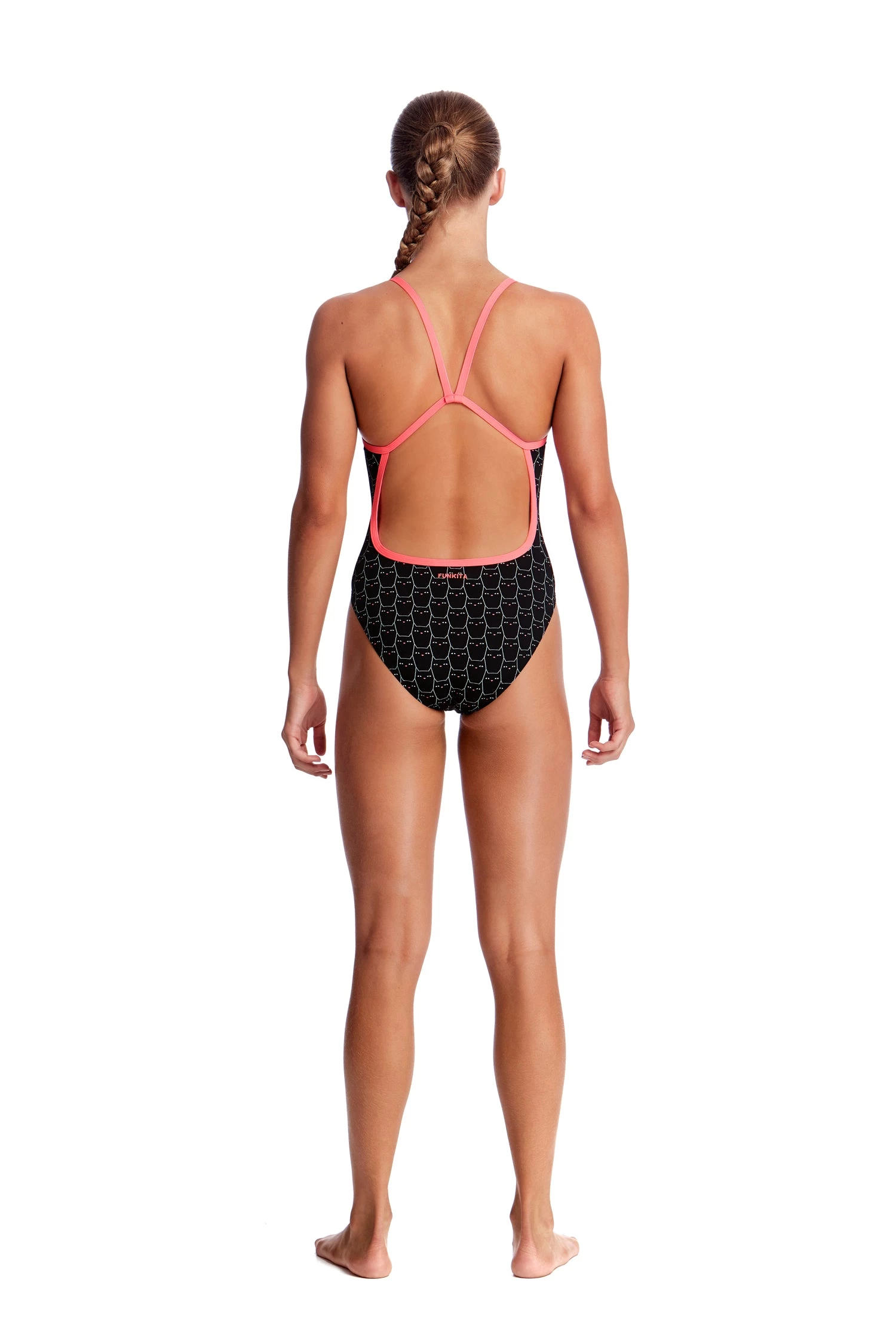 Funkita Girls Swimwear NIGHT CAT | GIRLS SINGLE STRAP ONE PIECE 3 Funkita Girls Swimwear NIGHT CAT | GIRLS SINGLE STRAP ONE PIECE