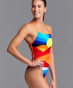Funkita Lost Landing | Ladies Strapped In One Piece Women Swimwear