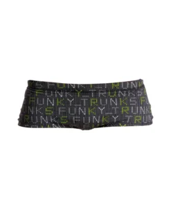 Funky Trunks Men Swimwear BINARY BRO | MENS PLAIN FRONT TRUNKS