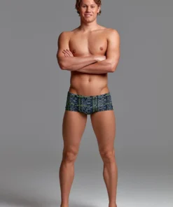 Funky Trunks DEPARTURE BOARD | MENS PLAIN FRONT TRUNKS