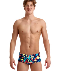 Funky Trunks Blocked Bars | Mens Eco Classic Trunks 12 Funky Trunks Blocked Bars | Mens Eco Classic Trunks