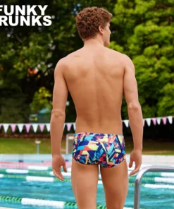 Funky Trunks Blocked Bars | Mens Eco Classic Trunks 9 Funky Trunks Blocked Bars | Mens Eco Classic Trunks