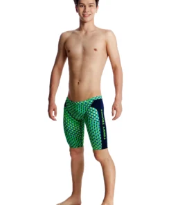 Funky Trunks GREEN GATOR | BOYS TRAINING JAMMERS Boys Swimwear