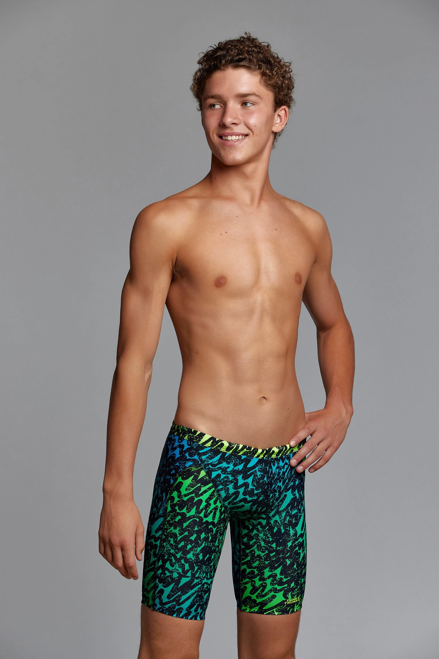 Funky Trunks Spraying Alive | Boys Training Jammers Boys Swimwear 7 Funky Trunks Spraying Alive | Boys Training Jammers Boys Swimwear
