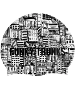 Funky Trunks City Of Shadows | Silicone Swimming Caps Swim Caps