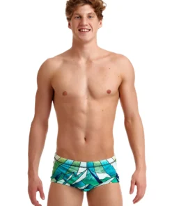 Funky Trunks Men Swimwear Big Blanc | Mens Sidewinder Trunks