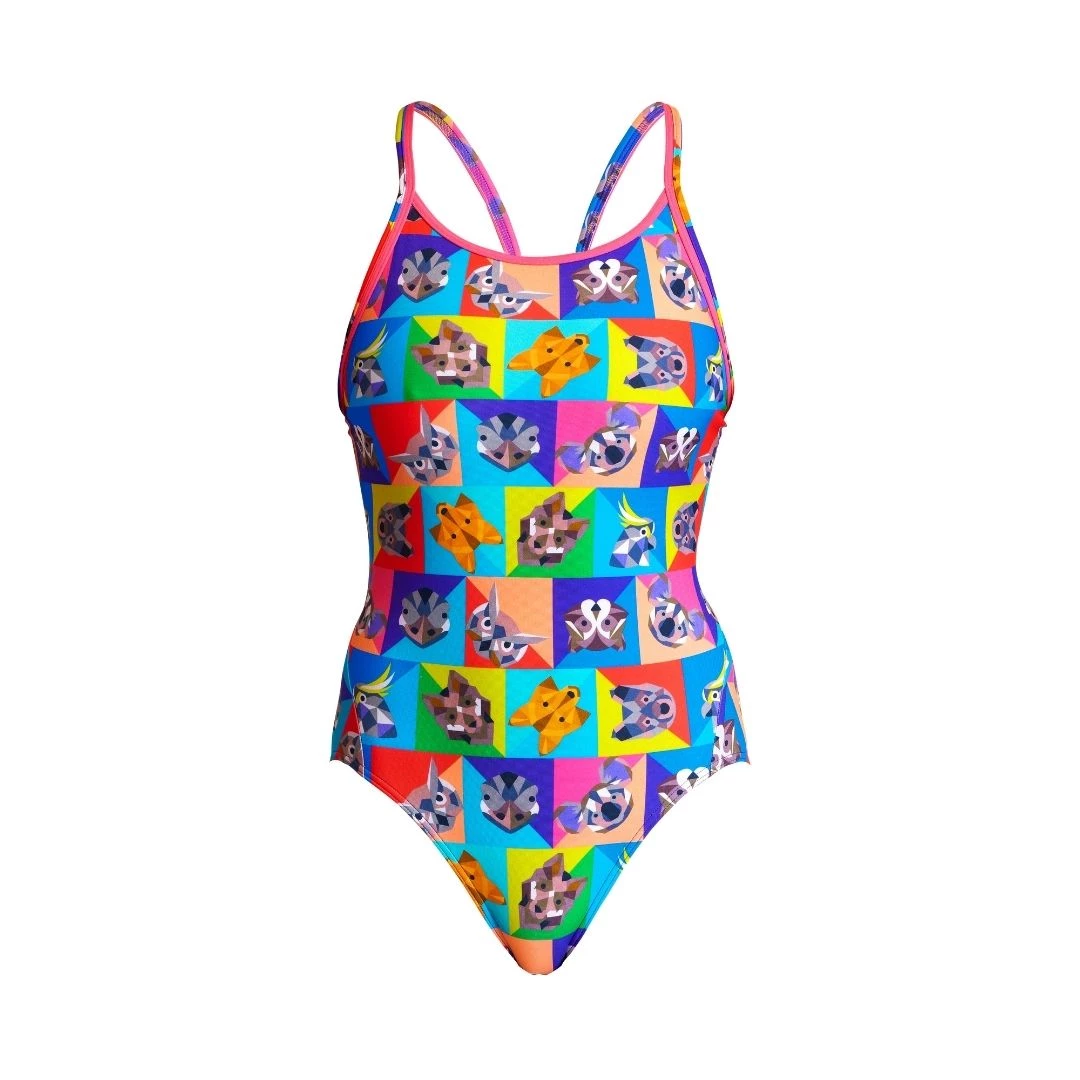 Funkita Women Swimwear Rat Pack | Ladies Diamond Back One Piece 1 Funkita Women Swimwear Rat Pack | Ladies Diamond Back One Piece